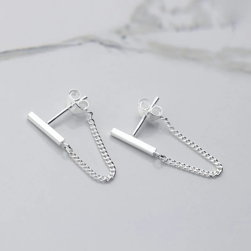 

Fashion Silver Color Stud Earrings For Women Girls Party Pendientes Brincos Prevent allergy Female Jewelry