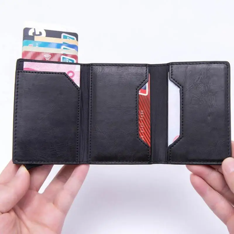 Кредитный держатель для карт новинка 2019 алюминиевый бумажник RFID чехол из