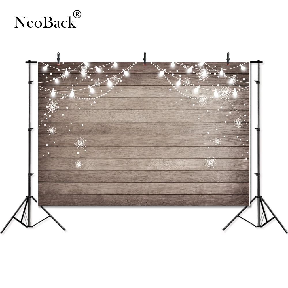NeoBack тонкий Виниловый фон для фотографирования деревянный настенный день