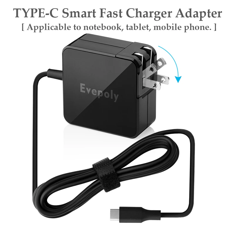 Новинка 5 В ~ 20 3A 20.3 61 Вт 3.25A 65 PD Тип USB C Мощность адаптер для Apple MacBook Pro/Asus