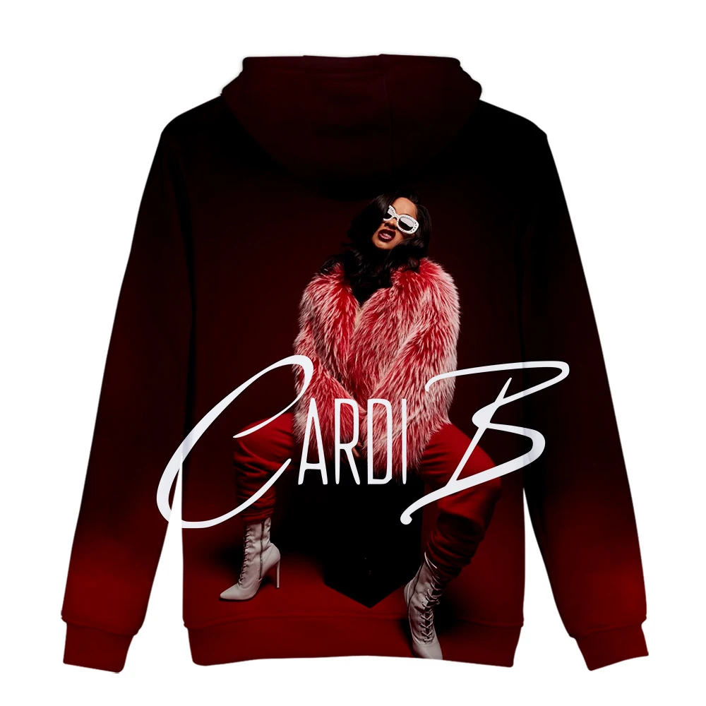 Толстовка rapper Cardi B 3D Толстовка Женская толстовка с принтом утонченность Cardi B Толстовка Мужская Хип-Хоп Harajuku Толстовка XXS-4XL