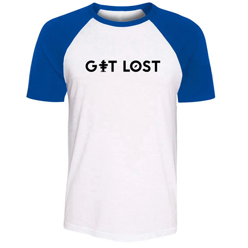 Мужская футболка с принтом Lost and Find Yourself хлопковая коротким рукавом | одежда