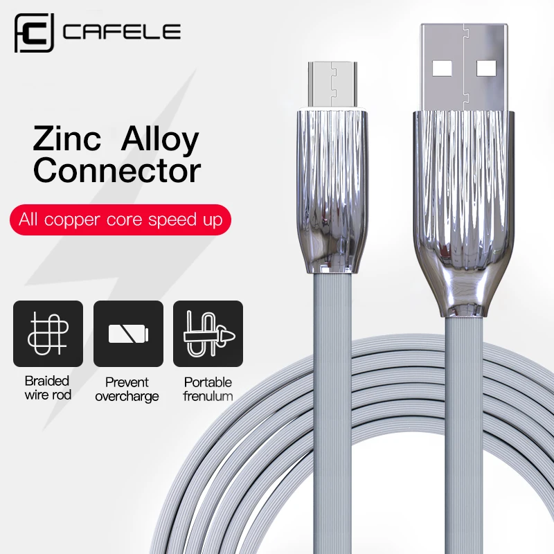 CAFELE LED Light Micro USB кабель для Huawei Xiaomi Samsng Синхронизация данных Быстрая зарядка