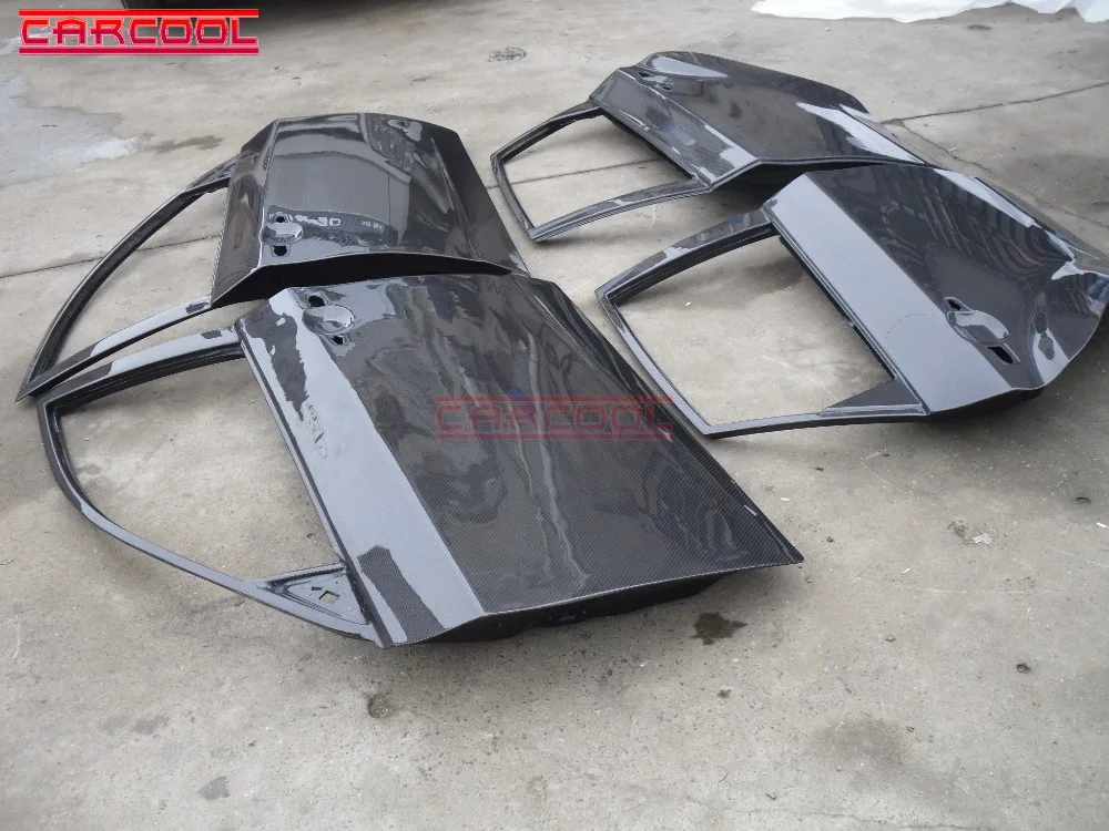 Автомобильный Стайлинг задние и передние двери из углеродного волокна CF 4 шт.