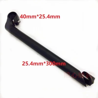 40x25.4mm-25.4x300mm Стебли для велосипеда, городской велосипед BMX, руля с рулевой головкой, 25,4 мм, вилка 22,2 мм/25,4 мм, передняя вилка для велосипеда, передняя часть, аксессуары - Цвет: 40x25.4mm-25.4x300mm