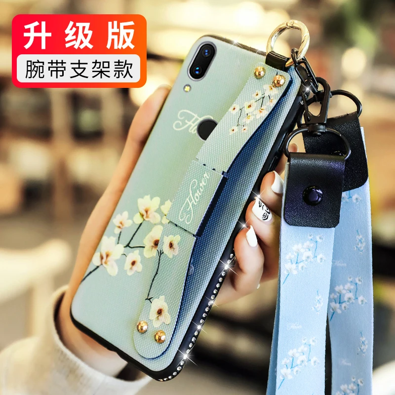 Модный чехол для телефона с разбитыми цветами Huawei Y9 2019 силиконовый мягкий