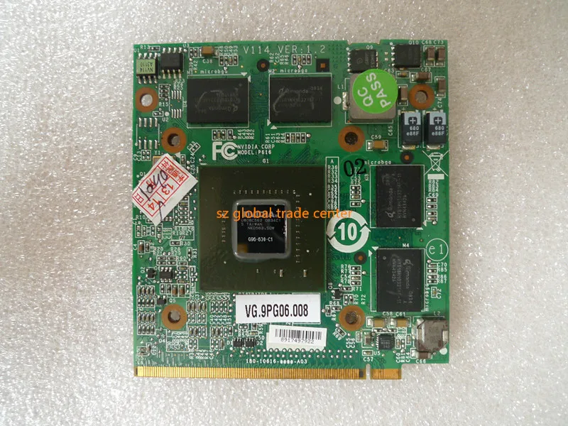 Графический Процессор nVidia GeForce 9600 м GT 9600MGT 1 ГБ DDR2 G96 630 C1 Графика видеокарта для Acer