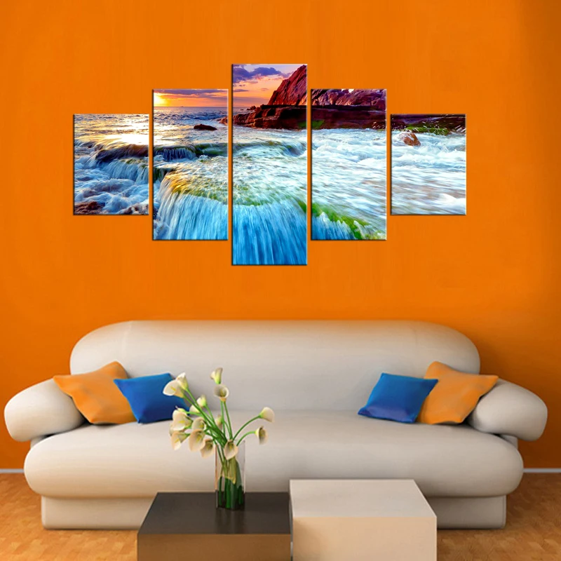 5 шт. бесплатная доставка современная картина на холсте с изображением