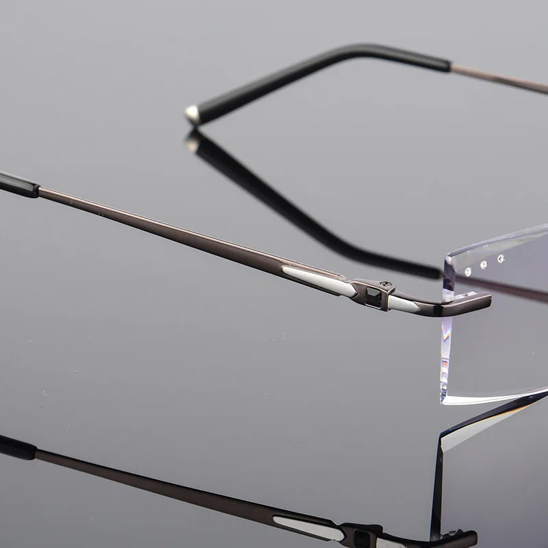 XINZE модные титановые очки Алмазная оправа для очков без оправы мужчин|frames for men|frames