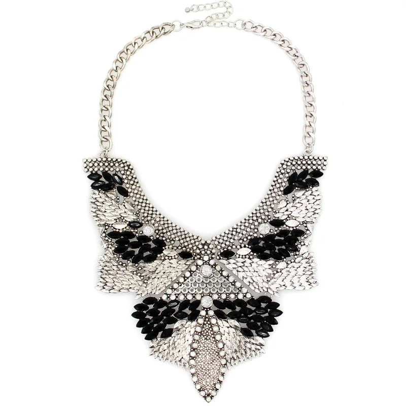 Женское винтажное большое массивное ожерелье модное дизайнерское Ожерелье