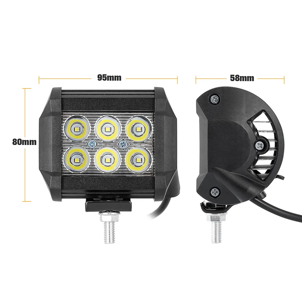 1 Piece 18w LED Work Light Bar Lamp Car-styling Suitable For Motorcycle Tractor Boat Off Road 4WD 4x4 Truck SUV ATV | Автомобили и