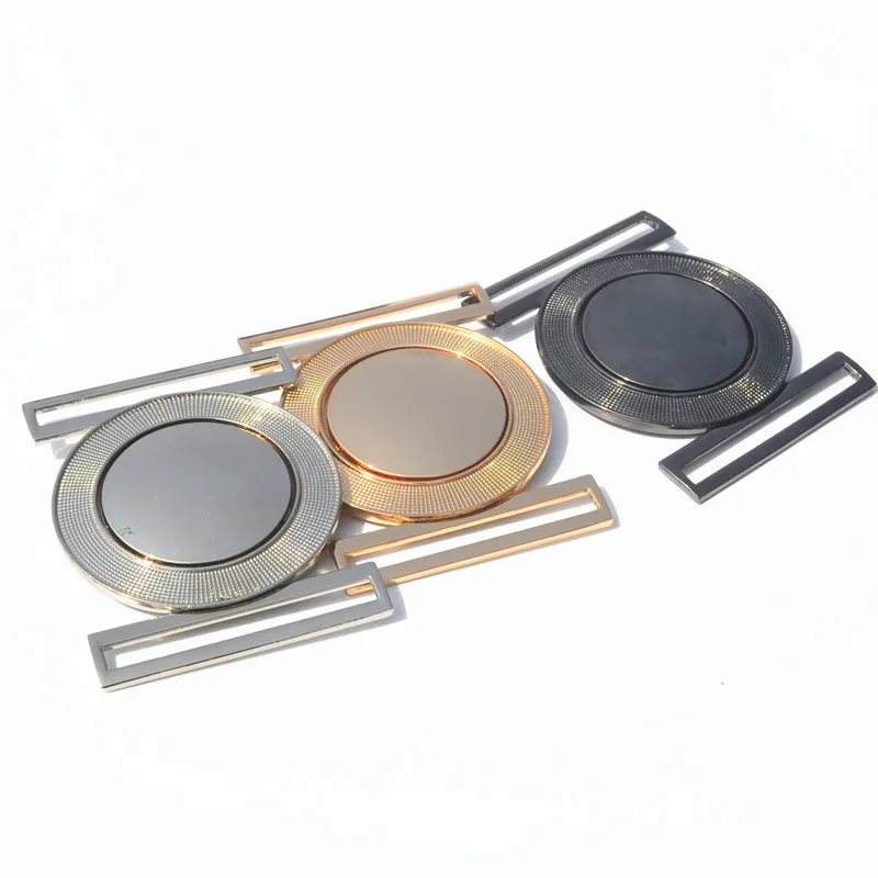 2sets metal belt interlock buckle for women dress coat DIY bag garment fashion decoration round buttons | Дом и сад