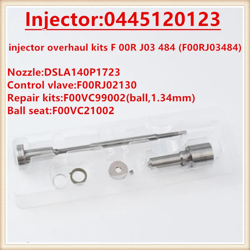 FOOR J03 484 F00RJ03484 CR капитальный Ремонтный комплект 0445120123 форсунка распылителя DSLA140P1723