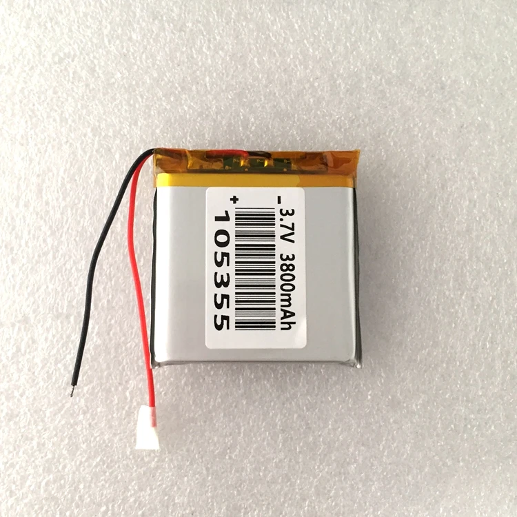 

3.7V 3800mAh polymer lithium battery charge battery GPS navigation scanning code 105355