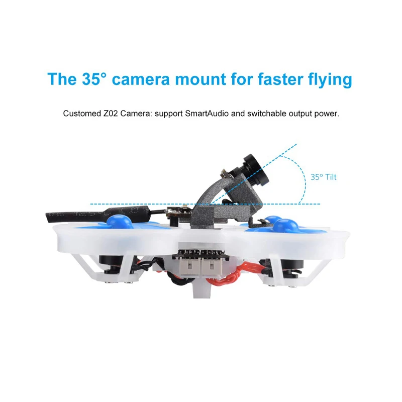 BETAFPV Beta65X 2 S бесщеточный Whoop Drone с F4 FC Frsky Z02 Камера OSD Smart Audio 17500KV 0802 двигатель Ph2.0