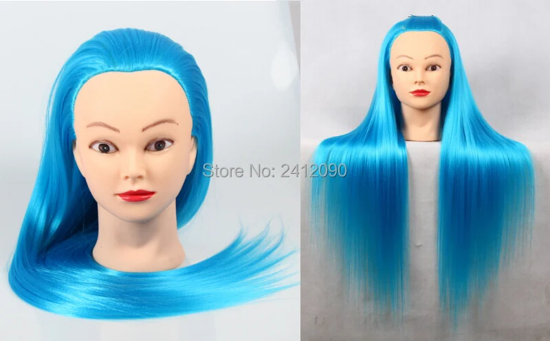 Синяя 22 &quotяки голова манекена для косметологии волосы укладки головы парик Manikin