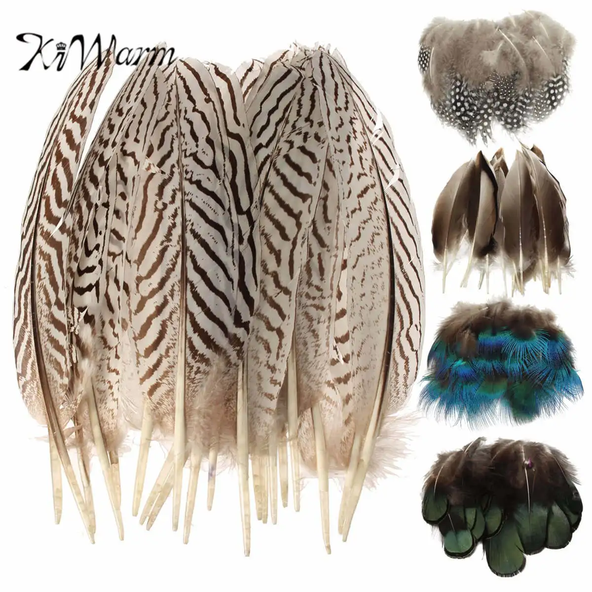 KiWarm Новинка! 20 шт./партия натуральные перья фазана 6 8 дюймов|pheasant feather|feather diyrooster tail