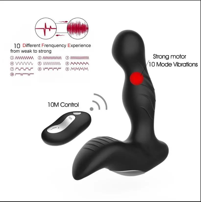 Bellswin Adult Sex Toys for Men Anal Plug Vibrator 10 Speeds Prostate Massage Butt Vibrating Male Masturbator Erotic | Красота и