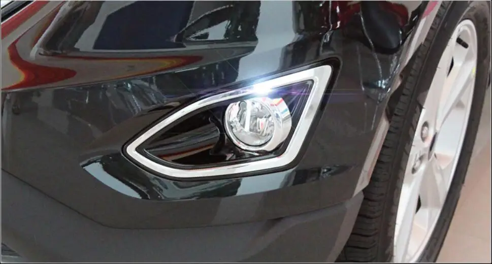 ABS Хромированная передняя противотуманная фара Накладка для Ford Edge 2015 2016 2017 2018