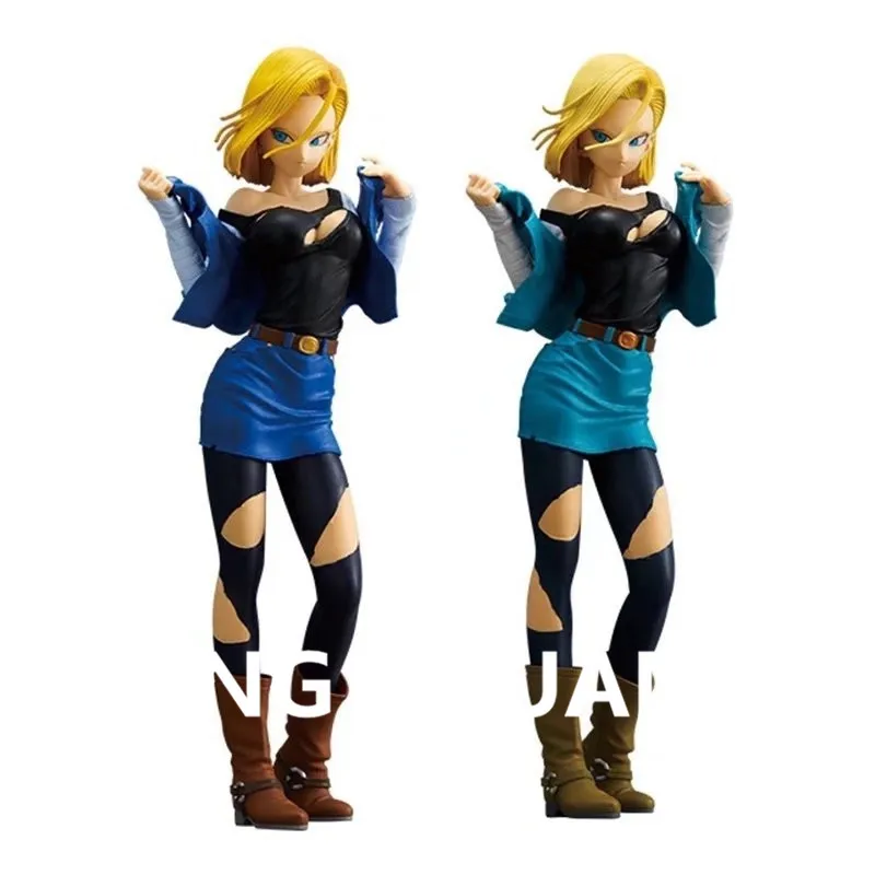 2 вида цветов DRAGON BALL Android 18 криллин жена ПВХ фигурка Коллекционная модель игрушки