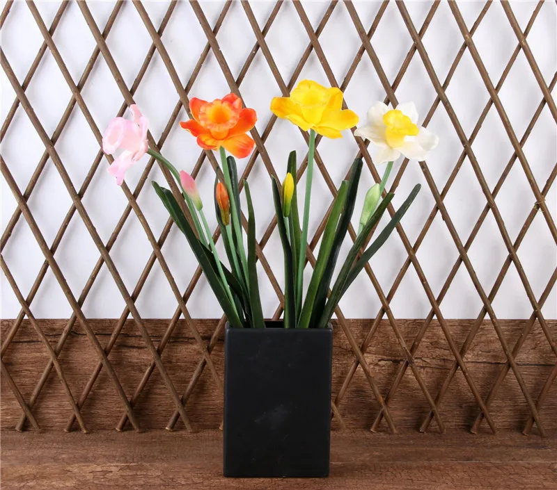 Искусственные цветы kunstblumen искусственные цветы для декора цветы искусственные Пасторальный стиль daffodil моделирование