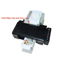 automatic cd printer for epson l800 pvc card printers with 51pcs cdpvc tray dvd disc printing machine
