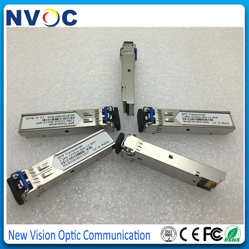10 шт./лот Φ 1 25G 1310nm MMF GE SFP Трансивер 2KM DDM Волоконно оптический LC DX волоконный модуль