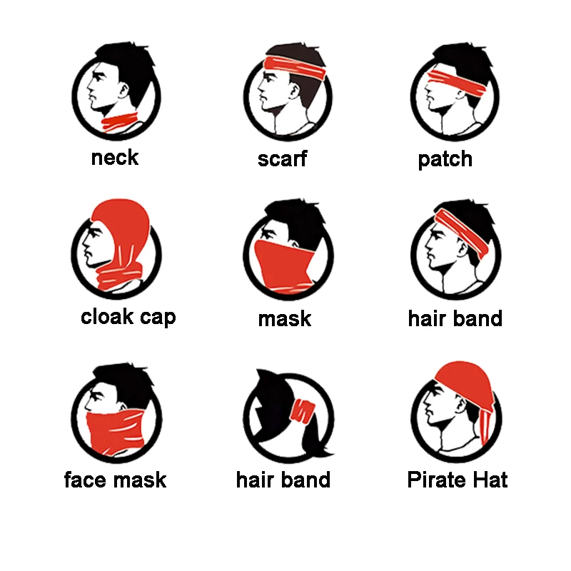 Новый многофункциональный шарф на открытом воздухе для пеших прогулок шарфы