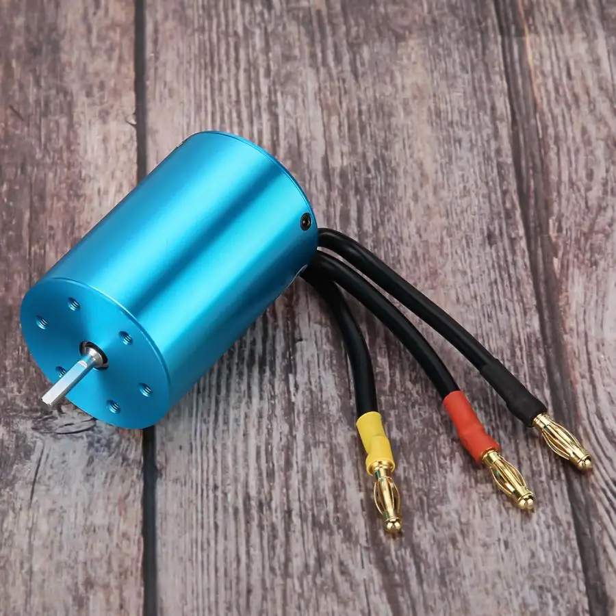 4 полюса 3650 3300KV алюминиевый сплав бесщеточный мотор и водонепроницаемый RC комбо
