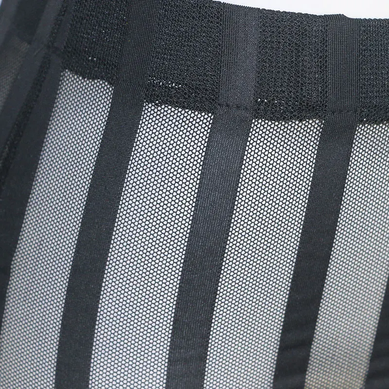 Сексуальные прозрачные брюки 2018 женские летние праздничные Черные Сетчатые в