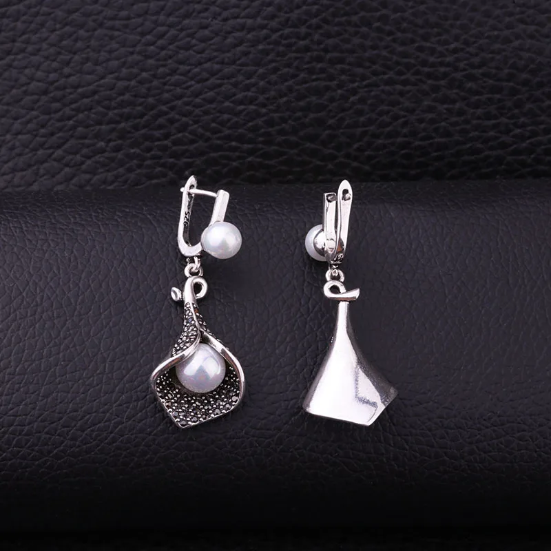 Комплект из колье серёг и кольца с искусственным жемчугом|imitation pearl jewelry set|pearl