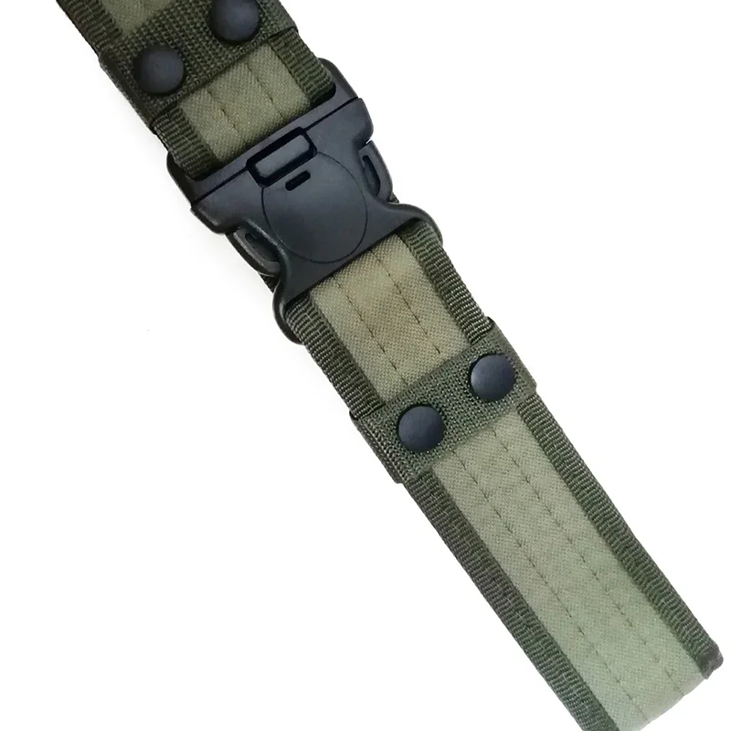 Army Green Тактический спортивный ремень с пластиковой пряжкой армейский военный Регулируемый губчатый Открытый Крюк для вентилятора и петли пояса - Цвет: Army Green