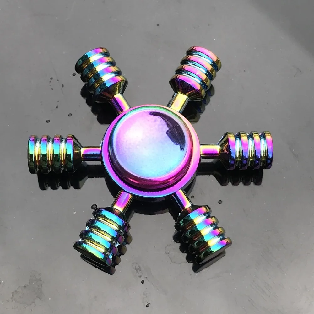 Milti color ручной Спиннер fidget из цинкового сплава металлический подшипник edc снимает