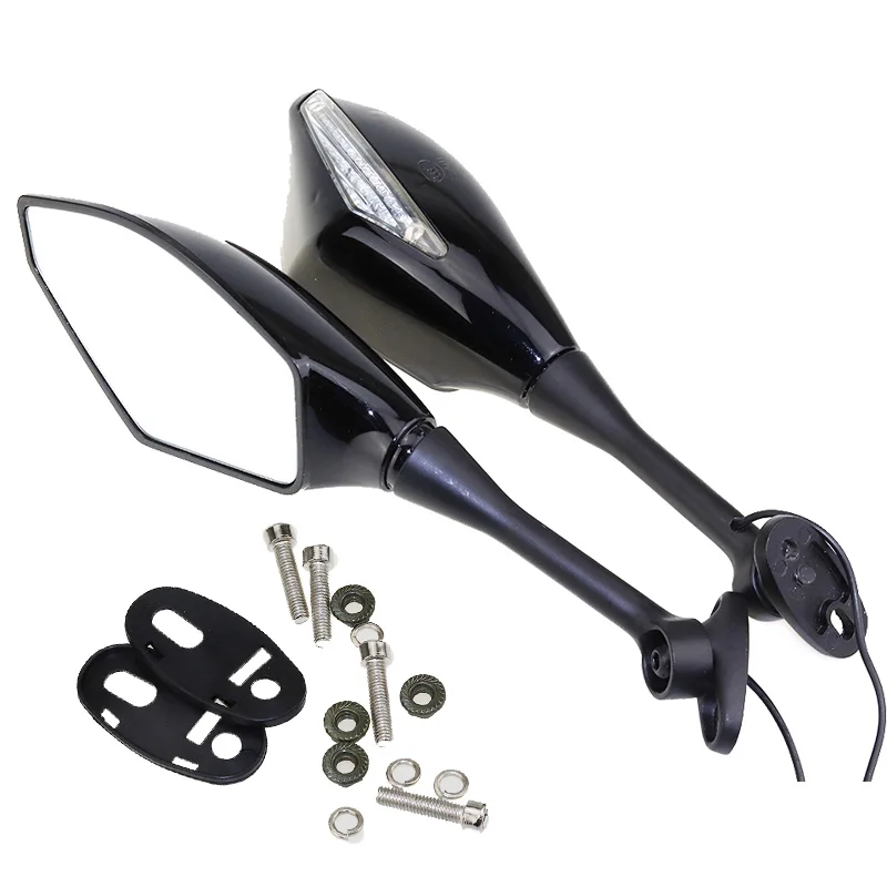 Мотоциклетные гонки Стиль LED поворотники заднего вида зеркала боковое зеркало