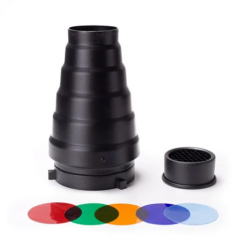 Светильник для студийной фотосъемки со снуотом и сотами с креплением Bowens Вспышки