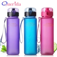 400560ml portable frosted water bottle quality protein shaker leak proof bicycle camping plastic bpa free drink sport my bottle