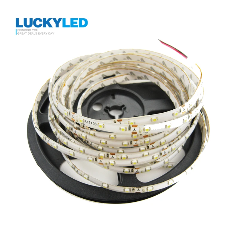 LUCKY светодиодный водонепроницаемый IP45 3528 5050 SMD 60 Светодиодный/M DC12V гибкий светодиодный светильник белый теплый белый зеленый красный синий желтый 5 м/рулон