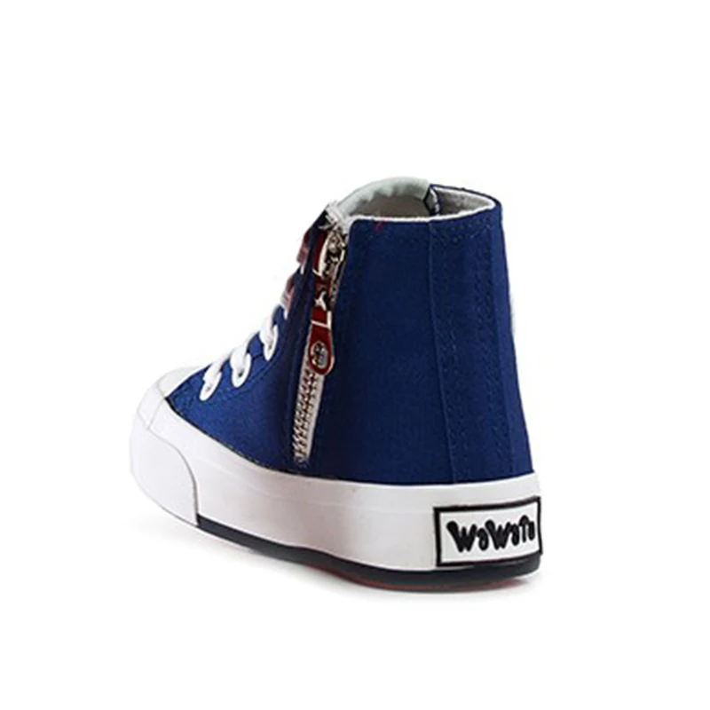 2019 весенне-Осенняя детская текстильная обувь цветные высокие кроссовки