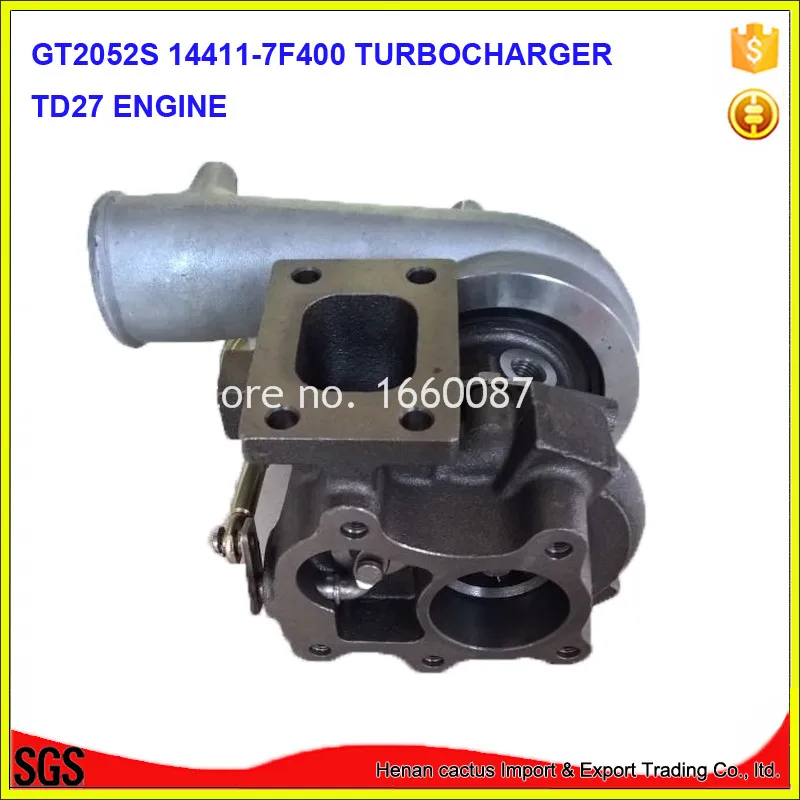Турбина TB25 supercharger 452162 5001S 0001 14411 7F400 TD27TI турбокомпрессор турбо ffor
