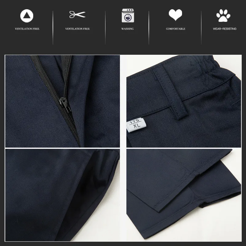 2019 мужские рабочие брюки Спецодежда для сварочных работ ремонтная техника