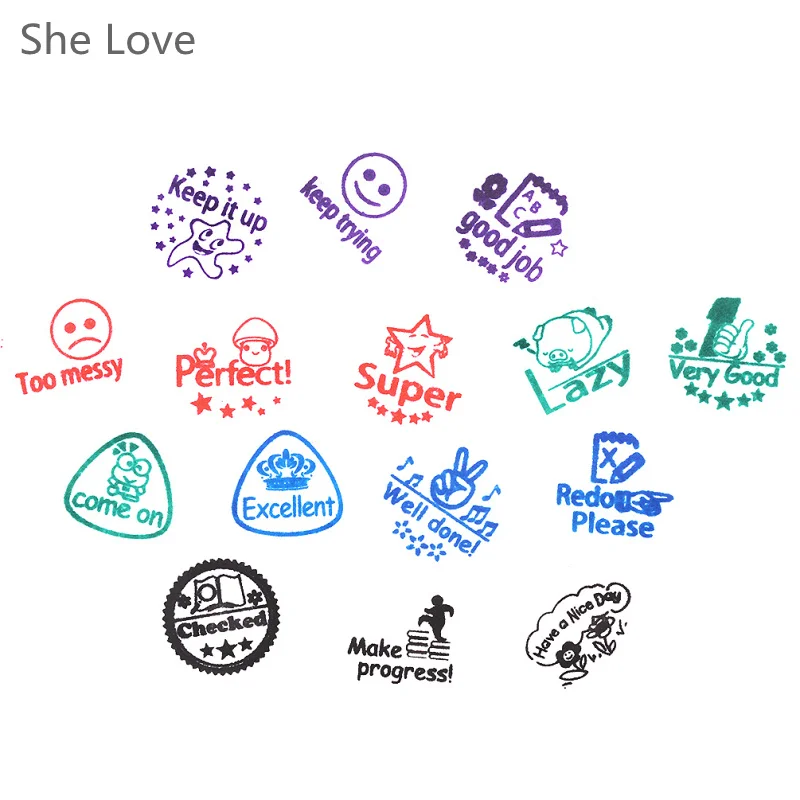 Резиновый Штамп для учеников Chzimade самоудерживающийся комментарий родителей