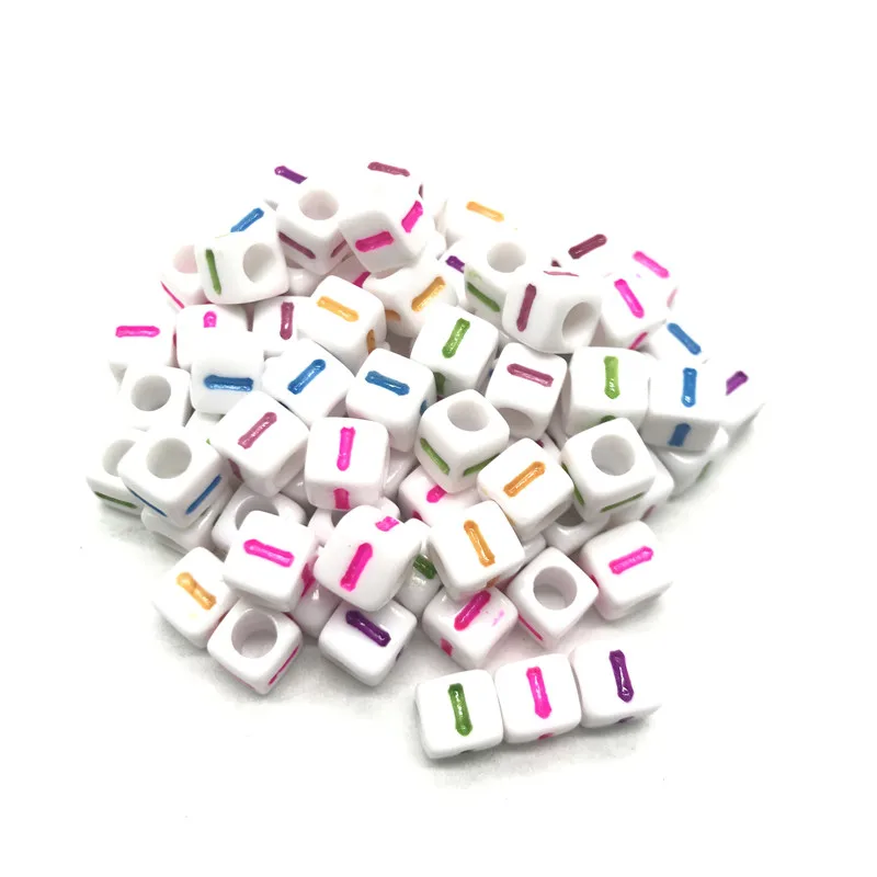 

Бусины с буквами алфавита квадратной формы для изготовления ювелирных украшений, бусины для изящных браслетов, ожерелий, аксессуары, 50 шт., ...