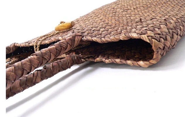 HOT!!!new fashion handbags The most simple mat grass woven straw bags arts and crafts natural weave bag beach | Багаж и сумки