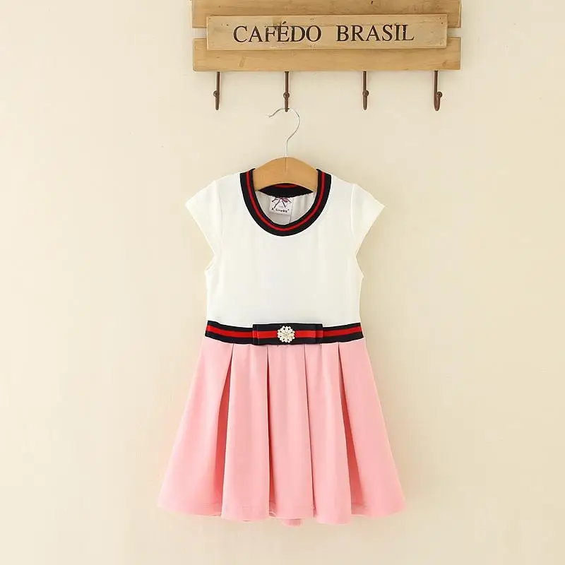 Kids Girls Dress 2-6T Princess Girl Bow 2018 New Party Wedding Vestidos Infant Children Clothes Retail JN526-1 | Детская одежда и