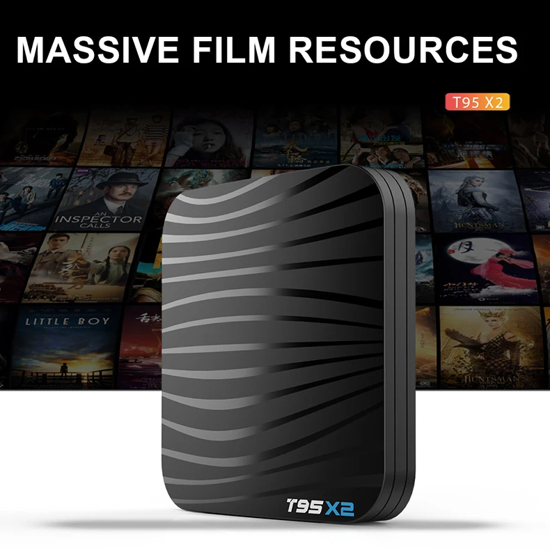 RECALLION T95X2 Smart tv BOX Android 8 1 4 ГБ 32 64 Гб Amlogic S905X2 четырехъядерный H.265 K Youtube медиаплеер
