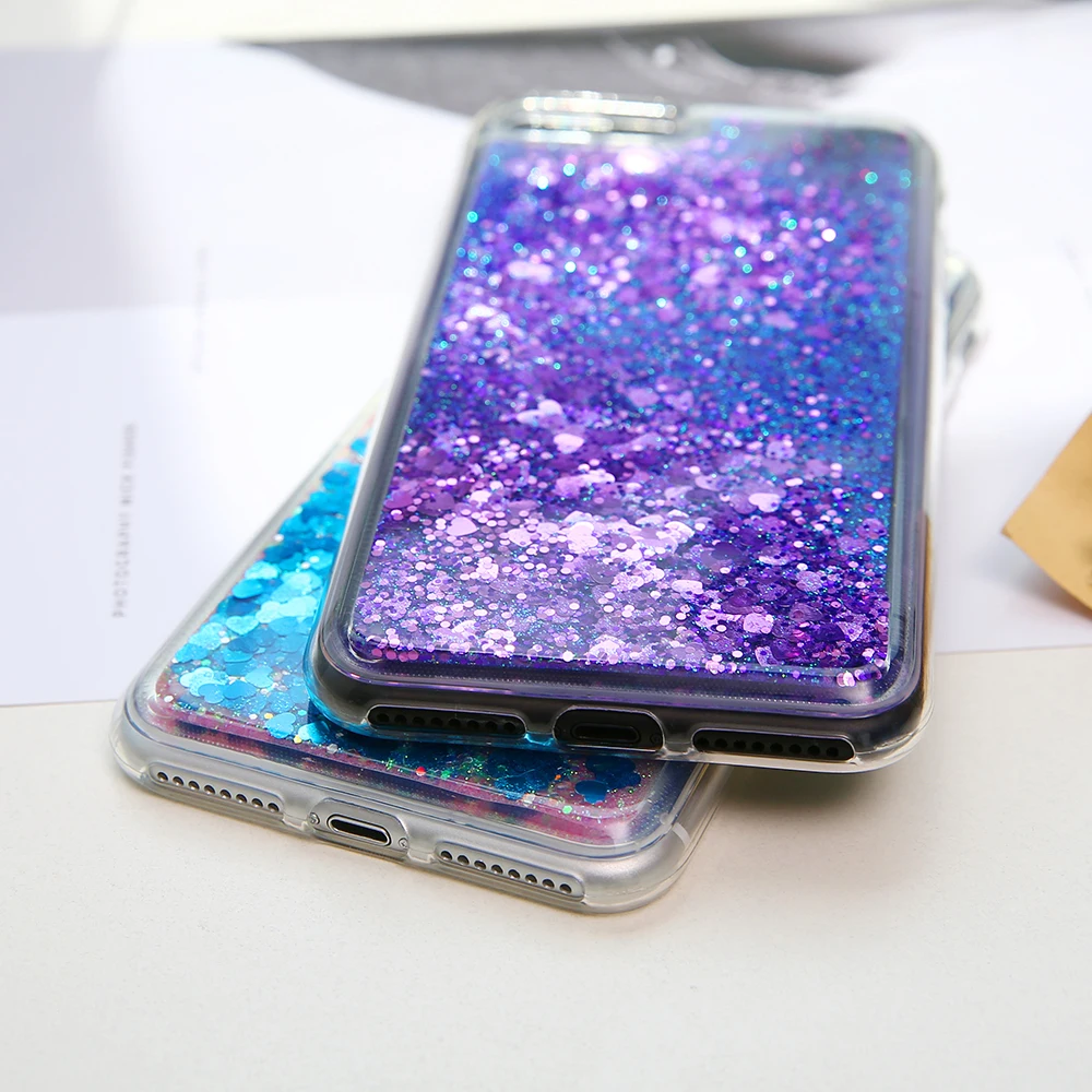 Блестящий жидкий зыбучий песок чехол для телефона iPhone XS Max XR X 8 7 Plus блестящий 5 5S SE 6