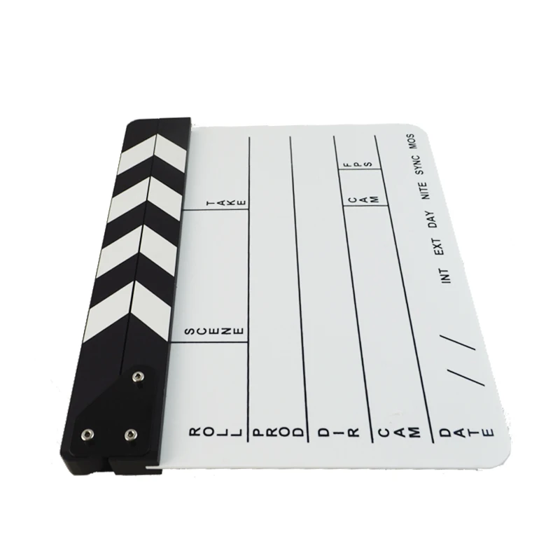Хлопушка Clapperboard Slate Cut Prop акриловая 29 8 см * 24 доска сухой стирание режиссера ТВ