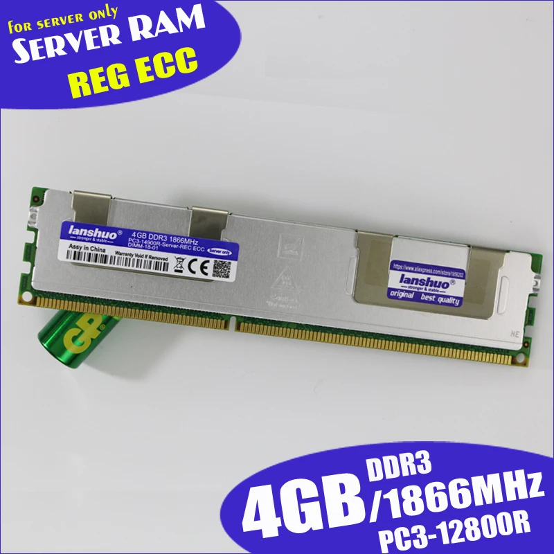 Lanshuo 8 Гб DDR3 1333 МГц 8G REG ECC радиатор Серверная Память ОЗУ 16 24 ГБ 32 пожизненная