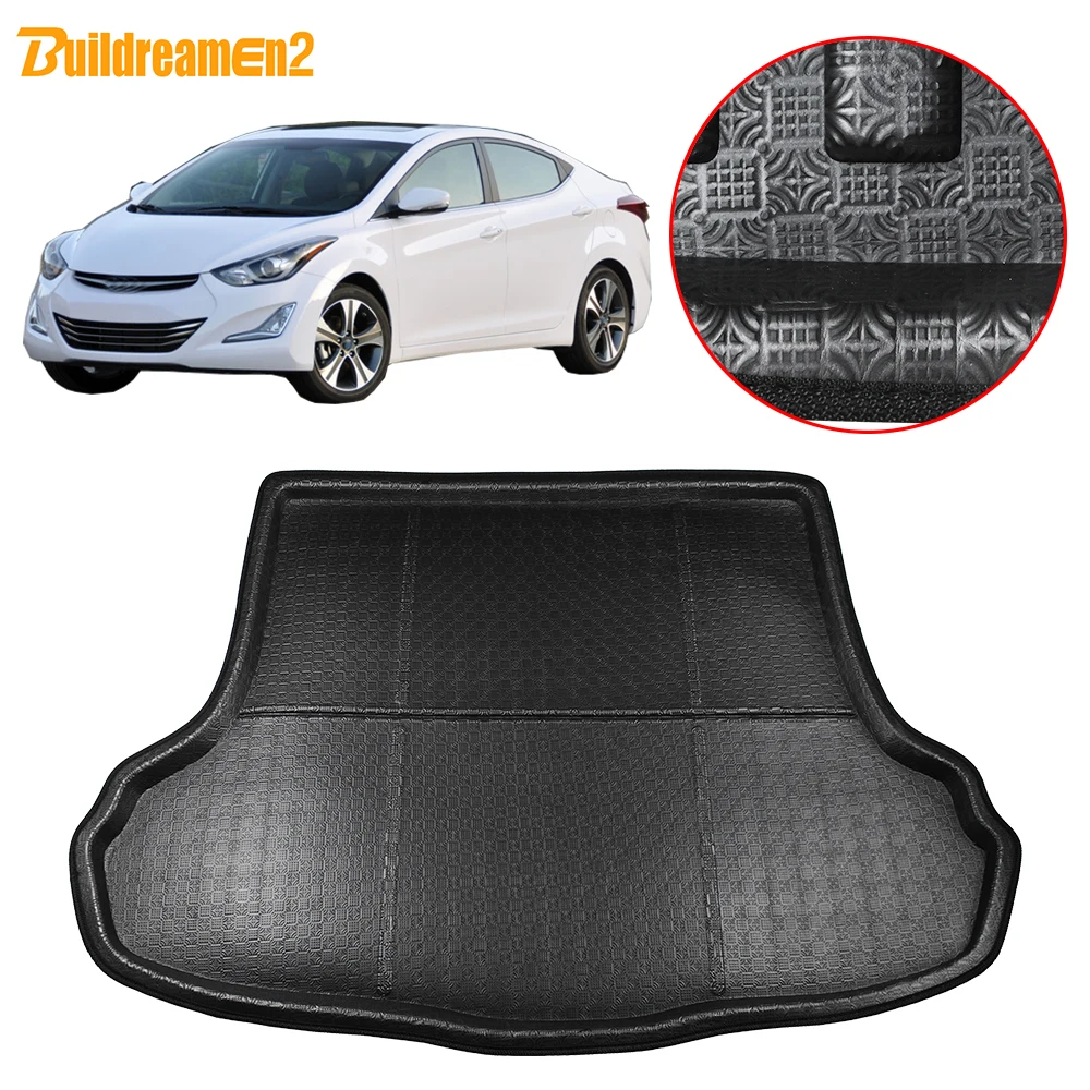 Buildreamen2 для Hyundai Elantra Avante i35 седан 2011 2015 коврик багажника автомобиля напольный