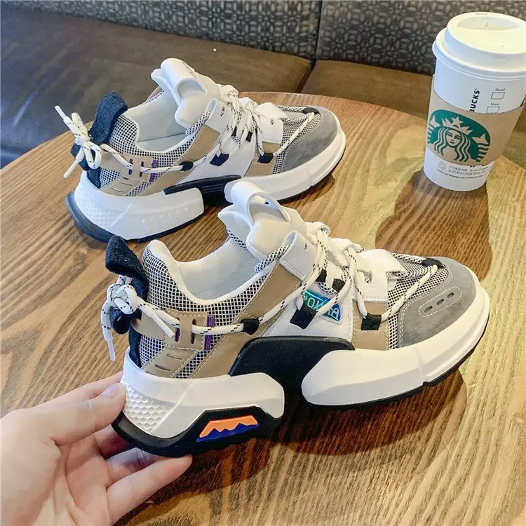New Chunky Fashion Sneakers Platform Women Thick Sole Ladies Female Chunky Shoes Women Casual Vulcanize Platform Sneakers